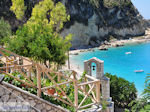 Klokketoren and beach Agios Nikitas - Lefkada (Lefkas) - Photo JustGreece.com