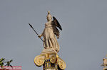 Statue of Athena (4 m 11 cm): Academy of Athens - Photo JustGreece.com