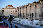 The Roman Library at the Areos street in Monastiraki Athens - Photo JustGreece.com