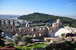 The Odeion of Herodes Atticus Athens - on the other site the Filopappou Athens hill - Photo JustGreece.com