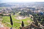 Panoramafoto: the westelijke kant of the Acropolis hill - Photo JustGreece.com