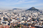 The Lycabetus Athens from Acropolis - Photo JustGreece.com
